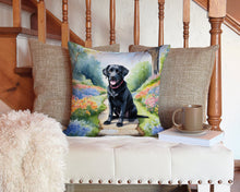 Load image into Gallery viewer, Labrador Retriever Spring Path Throw Pillow - 14x14 Decorative Pillow – Art for Your Home &amp; Patio