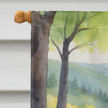Load image into Gallery viewer, Labrador Retriever Spring Path House Flag