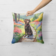 Load image into Gallery viewer, Labrador Retriever Spring Path Throw Pillow