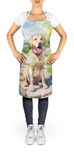 Load image into Gallery viewer, Labrador Retriever Spring Path Apron – Artist-Designed Kitchen, BBQ &amp; Craft Apron