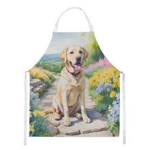 Load image into Gallery viewer, Labrador Retriever Spring Path Apron – Artist-Designed Kitchen, BBQ &amp; Craft Apron