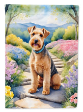 Load image into Gallery viewer, Lakeland Terrier Spring Path House Flag
