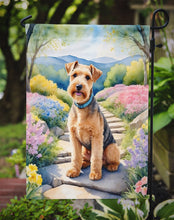 Load image into Gallery viewer, Lakeland Terrier Spring Path Garden Flag  – Dog-Themed Floral Outdoor Decor