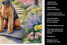 Load image into Gallery viewer, Lakeland Terrier Spring Path Kitchen Towel