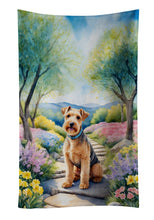 Load image into Gallery viewer, Lakeland Terrier Spring Path Kitchen Towel