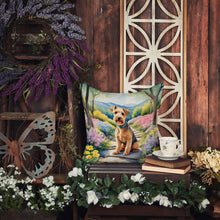 Load image into Gallery viewer, Lakeland Terrier Spring Path Throw Pillow