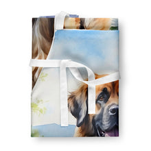 Load image into Gallery viewer, Leonberger Spring Path Apron – Artist-Designed Kitchen, BBQ &amp; Craft Apron