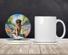 Load image into Gallery viewer, Leonberger Spring Path Large Sandstone Coasters Pack of 4