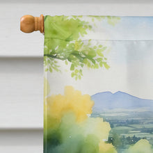 Load image into Gallery viewer, Lhasa Apso Spring Path House Flag