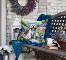 Load image into Gallery viewer, Lhasa Apso Spring Path Throw Pillow