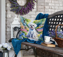 Load image into Gallery viewer, Maltese Spring Path Throw Pillow