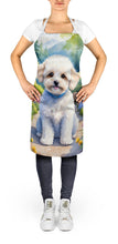 Load image into Gallery viewer, Maltipoo Spring Path Apron – Artist-Designed Kitchen, BBQ &amp; Craft Apron