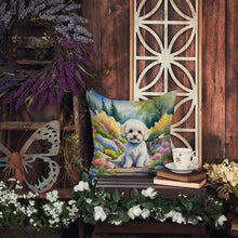 Load image into Gallery viewer, Maltipoo Spring Path Throw Pillow