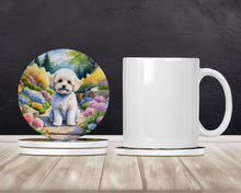 Load image into Gallery viewer, Maltipoo Spring Path Large Sandstone Coasters Pack of 4