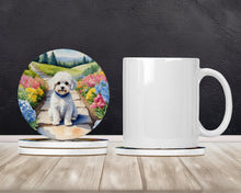 Load image into Gallery viewer, Maltipoo Spring Path Large Sandstone Coasters Pack of 4