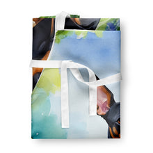 Load image into Gallery viewer, Manchester Terrier Spring Path Apron – Artist-Designed Kitchen, BBQ &amp; Craft Apron