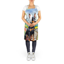 Load image into Gallery viewer, Manchester Terrier Spring Path Apron – Artist-Designed Kitchen, BBQ &amp; Craft Apron