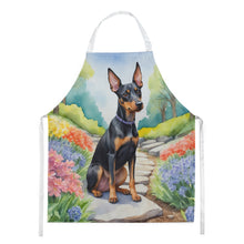 Load image into Gallery viewer, Manchester Terrier Spring Path Apron – Artist-Designed Kitchen, BBQ &amp; Craft Apron