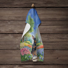 Load image into Gallery viewer, Manchester Terrier Spring Path Kitchen Towel
