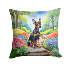Load image into Gallery viewer, Manchester Terrier Spring Path Throw Pillow