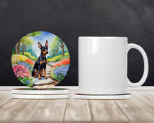 Load image into Gallery viewer, Manchester Terrier Spring Path Large Sandstone Coasters Pack of 4