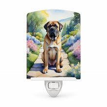 Load image into Gallery viewer, Mastiff Spring Path Ceramic Night Light Compact, UL-Certified, Ideal for Bedroom, Bathroom, Nursery, Hallway, Kitchen, 6x4x3, Multicolor