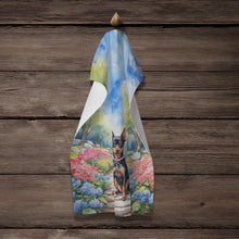 Load image into Gallery viewer, Miniature Pinscher Spring Path Kitchen Towel