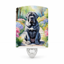 Load image into Gallery viewer, Neapolitan Mastiff Spring Path Ceramic Night Light Compact, UL-Certified, Ideal for Bedroom, Bathroom, Nursery, Hallway, Kitchen, 6x4x3, Multicolor