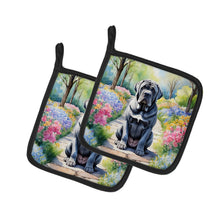 Load image into Gallery viewer, Neapolitan Mastiff Spring Path Pot Holders - Set of 2 Decorative Kitchen Helpers | Made in the USA
