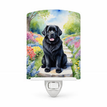 Load image into Gallery viewer, Newfoundland Spring Path Ceramic Night Light Compact, UL-Certified, Ideal for Bedroom, Bathroom, Nursery, Hallway, Kitchen, 6x4x3, Multicolor