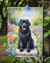 Load image into Gallery viewer, Newfoundland Spring Path Garden Flag  – Dog-Themed Floral Outdoor Decor