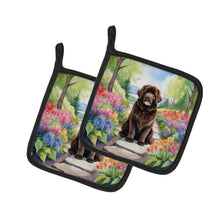 Load image into Gallery viewer, Newfoundland Spring Path Pot Holders - Set of 2 Decorative Kitchen Helpers | Made in the USA