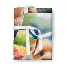 Load image into Gallery viewer, Norfolk Terrier Spring Path Apron – Artist-Designed Kitchen, BBQ &amp; Craft Apron