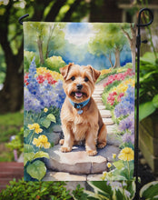 Load image into Gallery viewer, Norfolk Terrier Spring Path Garden Flag  – Dog-Themed Floral Outdoor Decor
