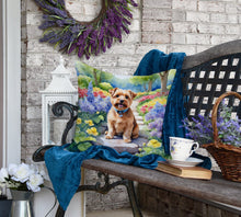 Load image into Gallery viewer, Norfolk Terrier Spring Path Throw Pillow