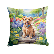 Load image into Gallery viewer, Norfolk Terrier Spring Path Throw Pillow