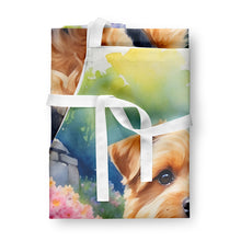 Load image into Gallery viewer, Norfolk Terrier Spring Path Apron – Artist-Designed Kitchen, BBQ &amp; Craft Apron