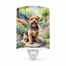 Load image into Gallery viewer, Norfolk Terrier Spring Path Ceramic Night Light Compact, UL-Certified, Ideal for Bedroom, Bathroom, Nursery, Hallway, Kitchen, 6x4x3, Multicolor