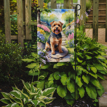 Load image into Gallery viewer, Norfolk Terrier Spring Path Garden Flag  – Dog-Themed Floral Outdoor Decor