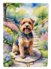 Load image into Gallery viewer, Norfolk Terrier Spring Path Garden Flag  – Dog-Themed Floral Outdoor Decor