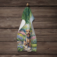 Load image into Gallery viewer, Norfolk Terrier Spring Path Kitchen Towel