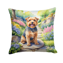 Load image into Gallery viewer, Norfolk Terrier Spring Path Throw Pillow - 14x14 Decorative Pillow – Art for Your Home &amp; Patio