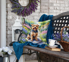 Load image into Gallery viewer, Norfolk Terrier Spring Path Throw Pillow