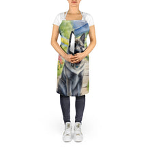 Load image into Gallery viewer, Norwegian Elkhound Spring Path Apron – Artist-Designed Kitchen, BBQ &amp; Craft Apron