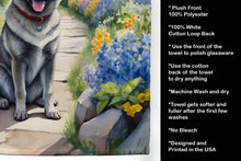 Load image into Gallery viewer, Norwegian Elkhound Spring Path Kitchen Towel