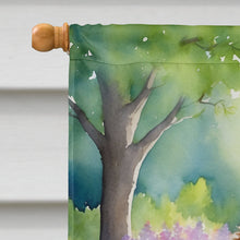 Load image into Gallery viewer, Norwich Terrier Spring Path House Flag