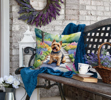Load image into Gallery viewer, Norwich Terrier Spring Path Throw Pillow