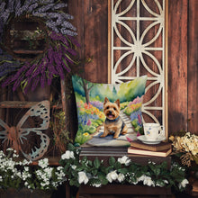 Load image into Gallery viewer, Norwich Terrier Spring Path Throw Pillow