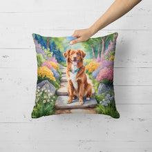 Load image into Gallery viewer, Nova Scotia Duck Tolling Retriever Spring Path Throw Pillow