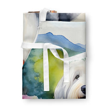 Load image into Gallery viewer, Old English Sheepdog Spring Path Apron – Artist-Designed Kitchen, BBQ &amp; Craft Apron